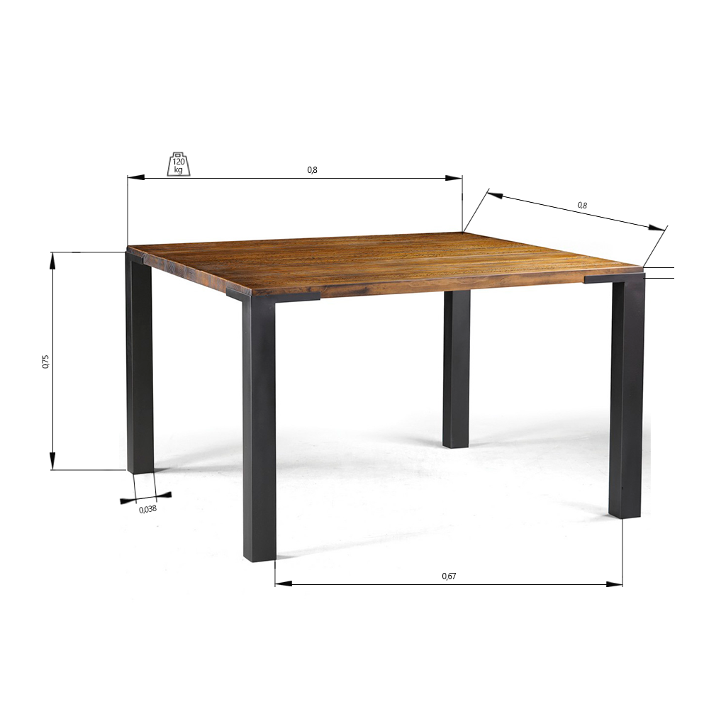 mesa kemp quadrada medidas