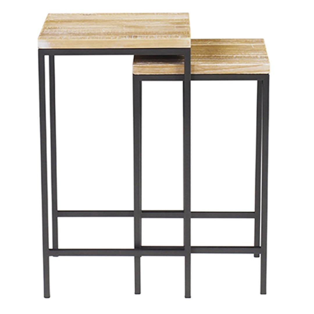 mesa ninho square driftwood grafite lateral