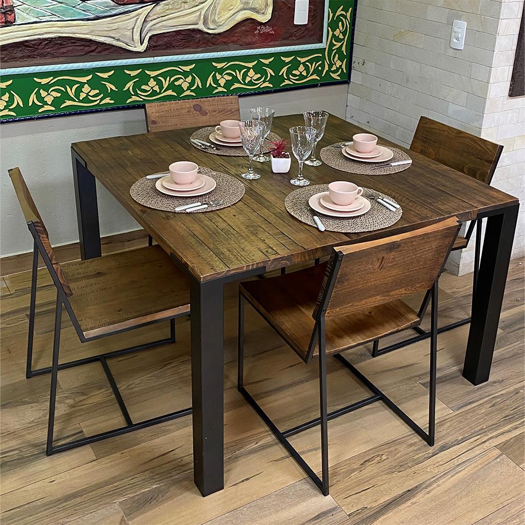 Mesa Kemp Quadrada em ambiente