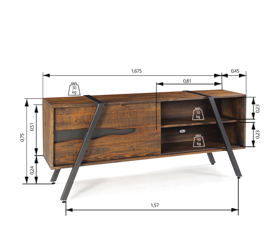 Rack para TV Soho