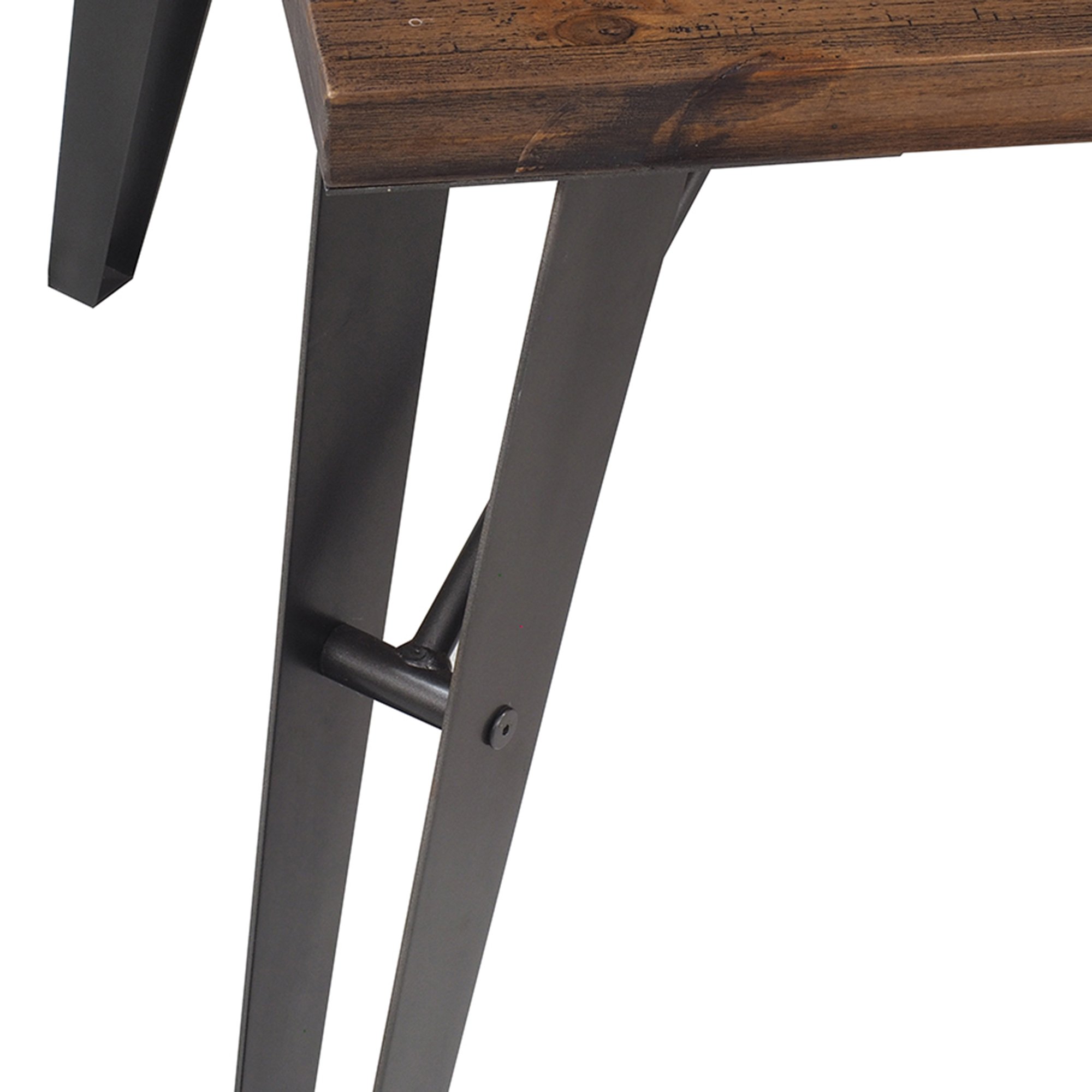 mesa golf rustic brown detalhe