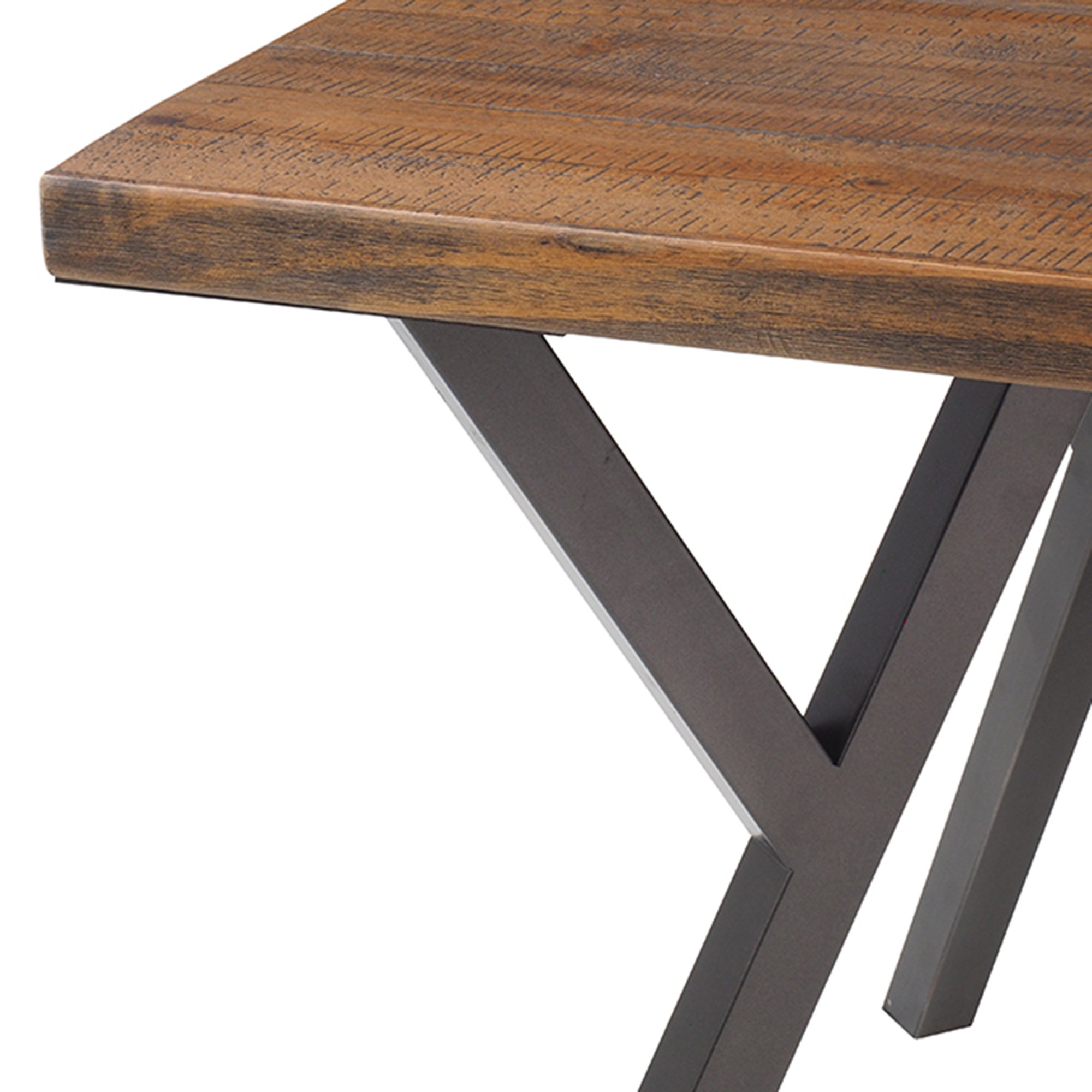 mesa twig rustic brown detalhe
