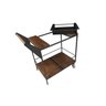 carrinho bbq rustic brown grafite detalhe 2