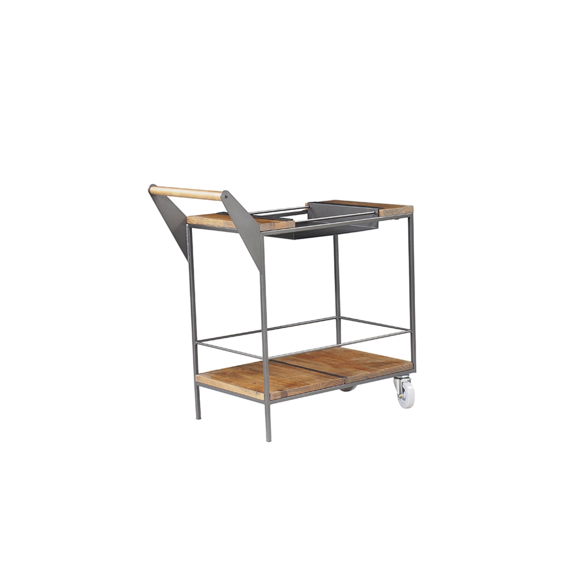 carrinho bbq rustic brown grafite traseiro