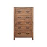 comoda 5 gavetas harbour rustic brown 1