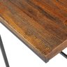 mesa apoio mills rustic brown grafite detalhe