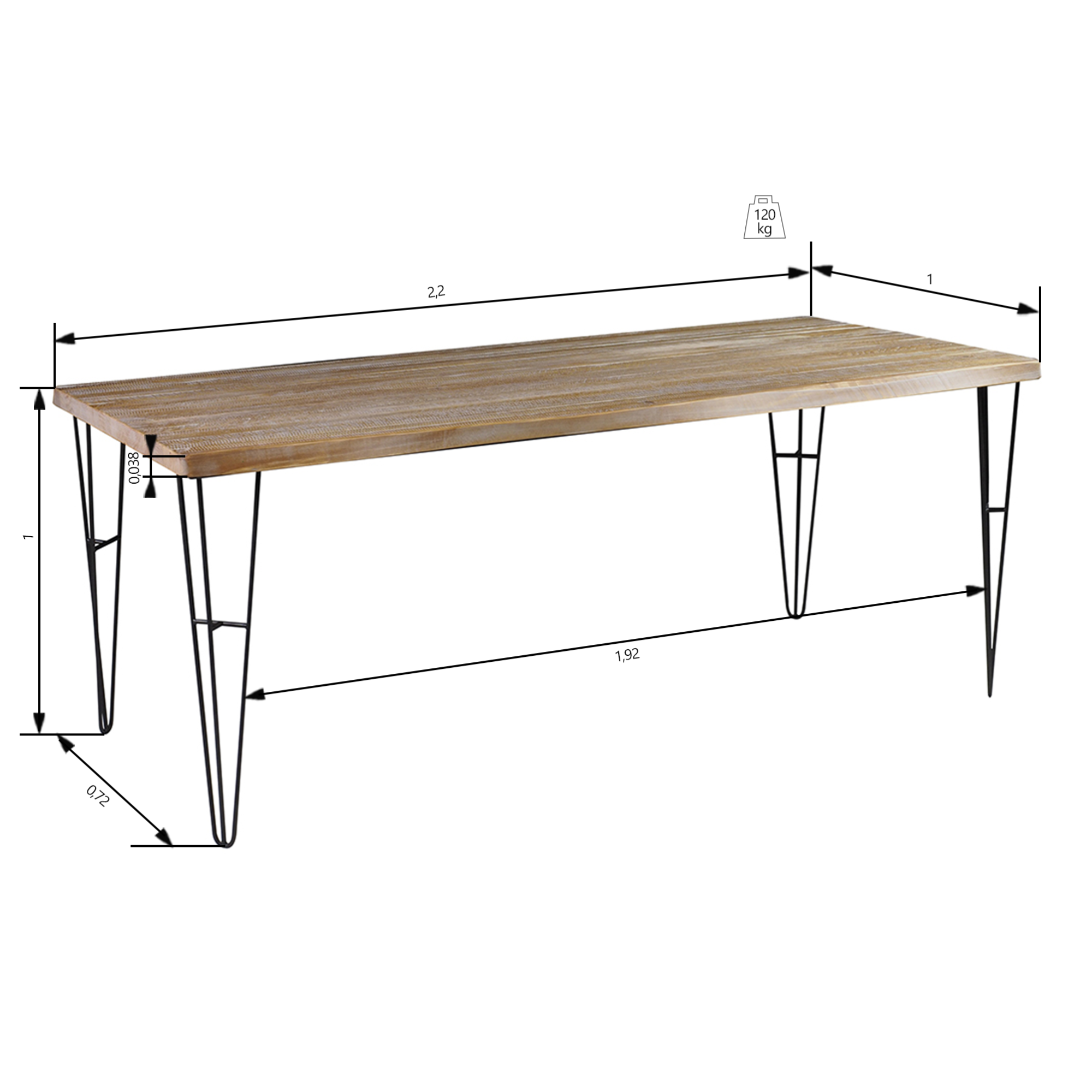 01 mesa de jantar de madeira macica pin live edge grafite driftwood