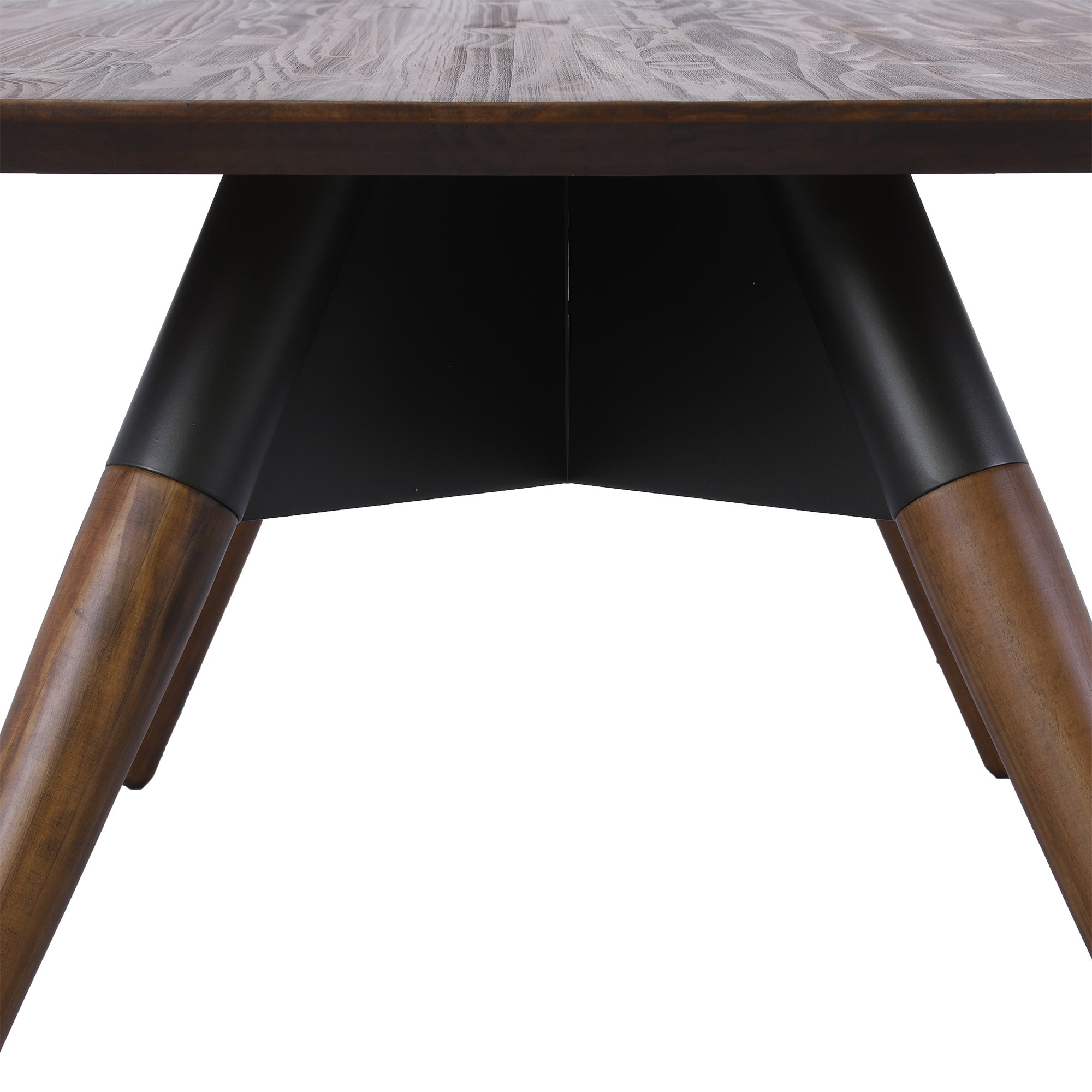 04 mesa de jantar de madeira macica ellipsis grafite drift ibr 75 altura x 190 largura x 120 profundidade