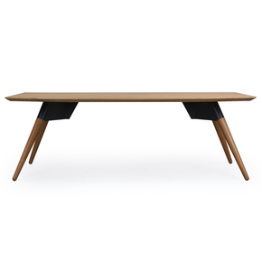 08 mesa de jantar de madeira macica ellipsis grafite drift ibr 75 altura x 190 largura x 120 profundidade