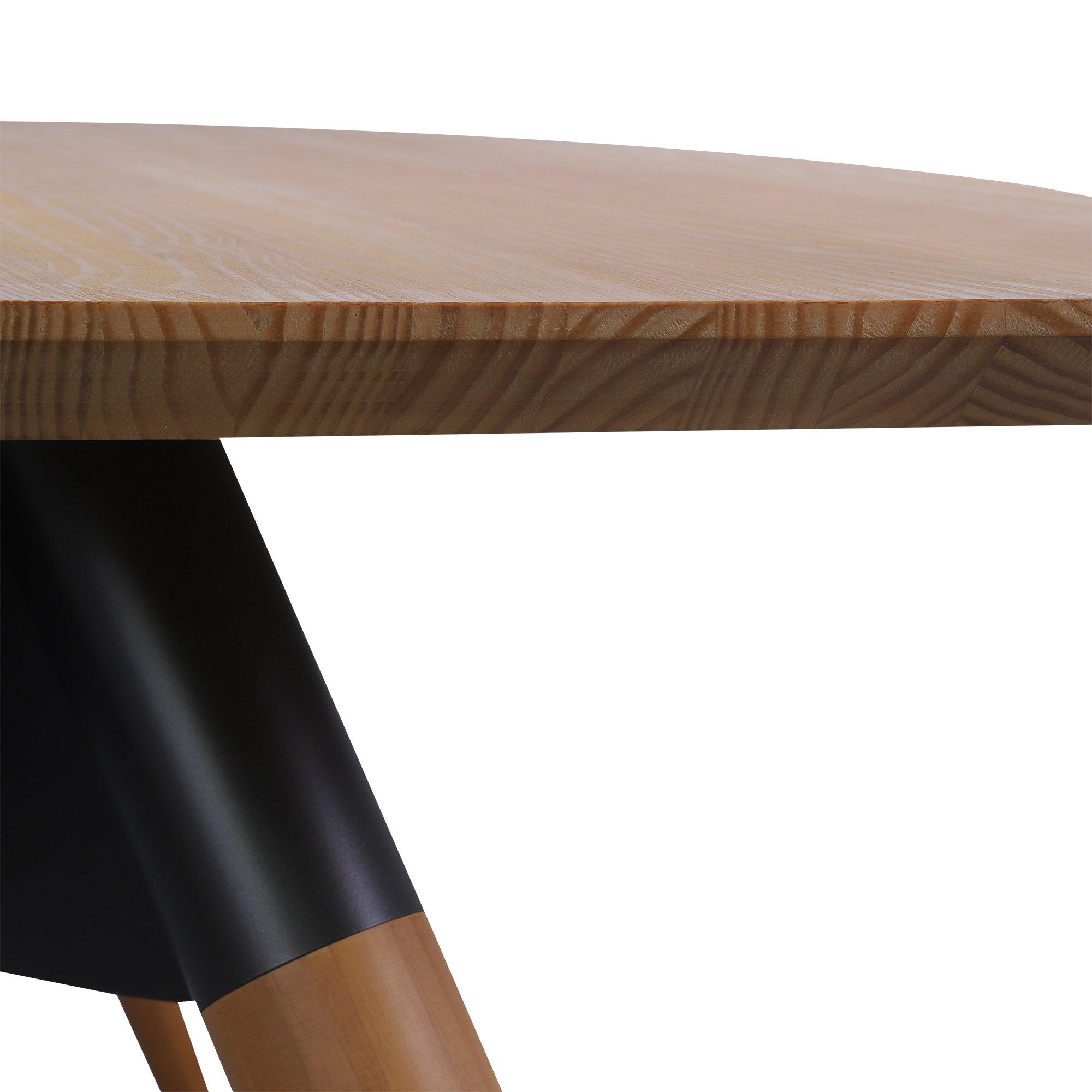 12 mesa de jantar de madeira macica ellipsis grafite drift ibr 75 altura x 190 largura x 120 profundidade