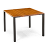 01 mesa de jantar de madeira macica kemp light quadrada