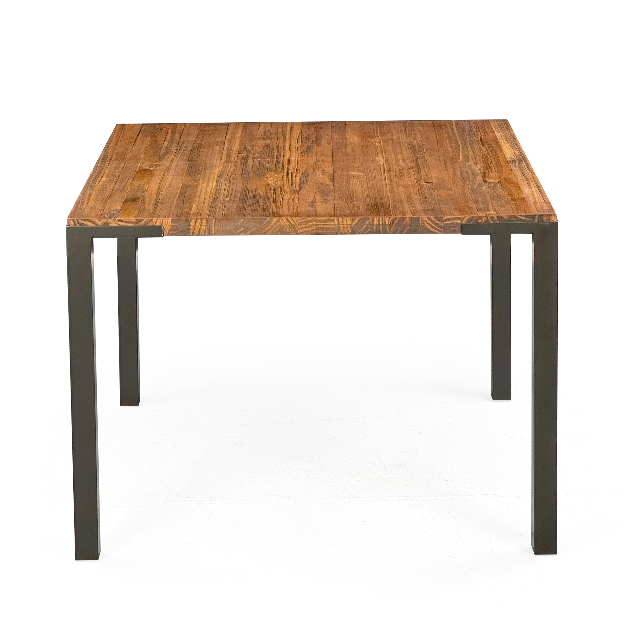 02 mesa de jantar de madeira macica kemp light quadrada