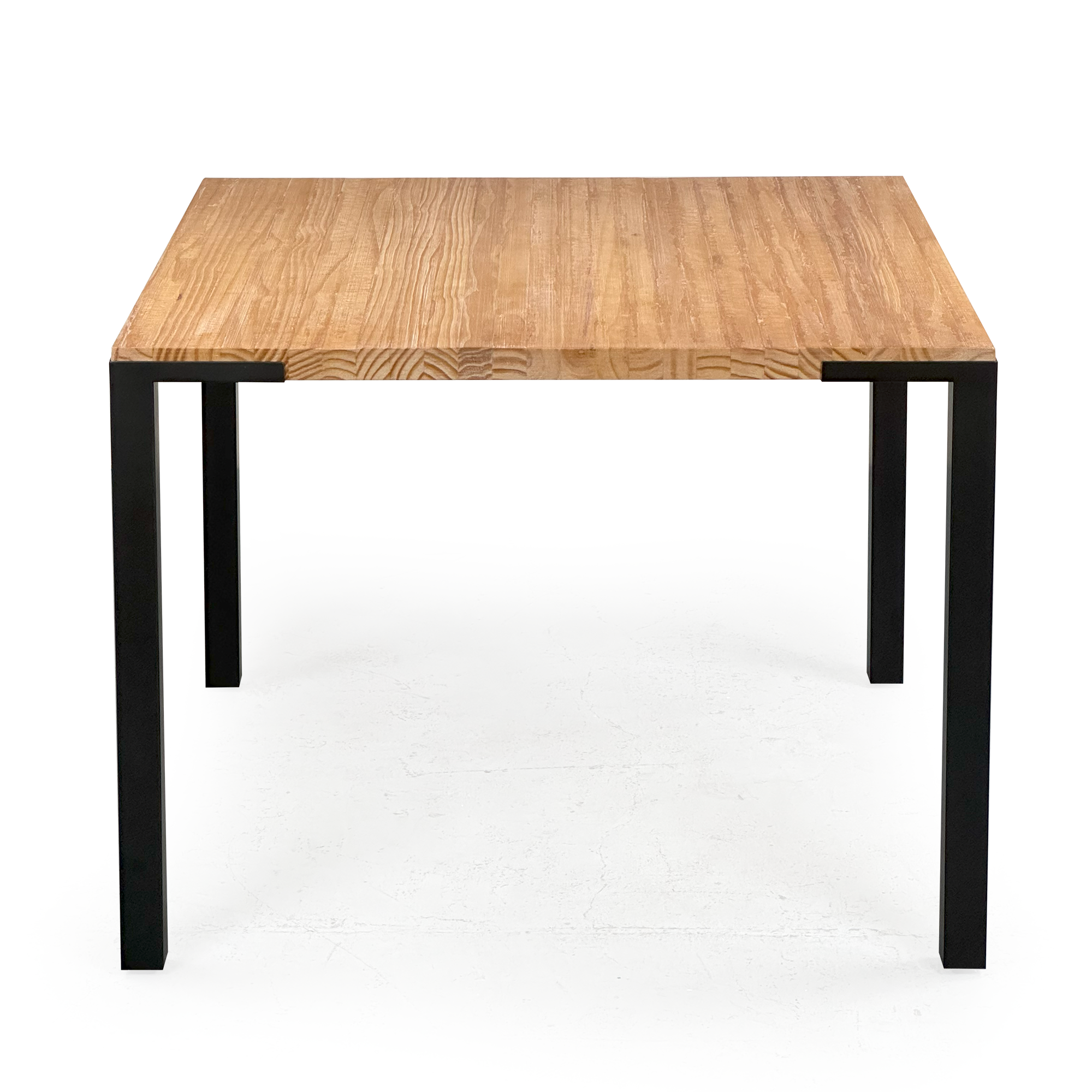 08 mesa de jantar de madeira macica kemp light quadrada