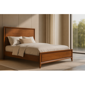 02 cama em madeira macica ligna