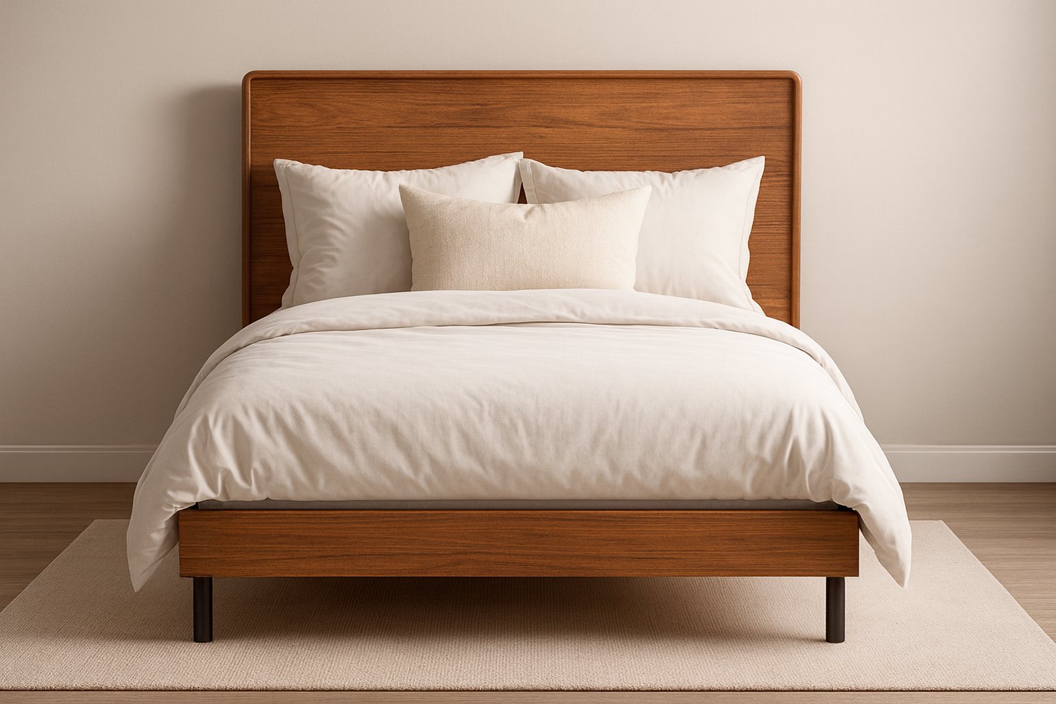 01 cama em madeira macica riven