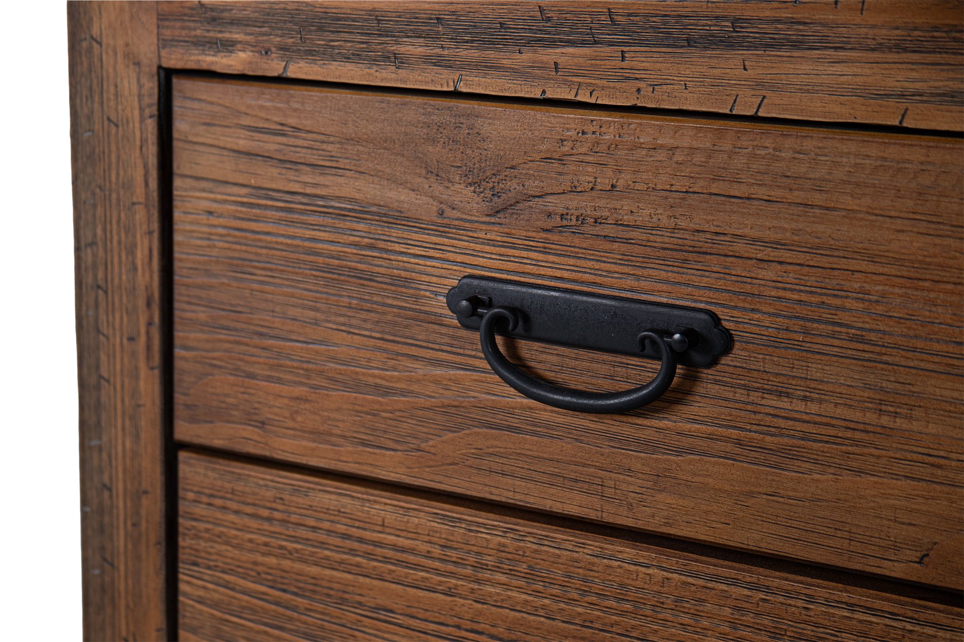 01 comoda de madeira macica harbor 5 gavetas grafite driftwood 136 altura x 83 5 largura x 46 profundidade 7dt