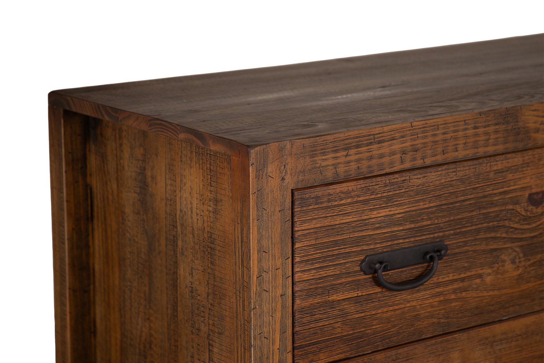 02 comoda de madeira macica harbor 5 gavetas grafite driftwood 136 altura x 83 5 largura x 46 profundidade 7dt