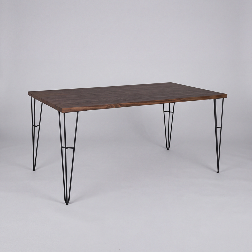 Mesa de jantar Pin em madeira maciça