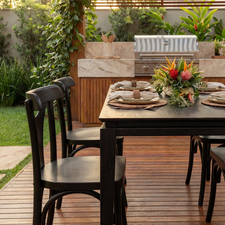 Detalhe de sustentabilidade da Mesa Harmony