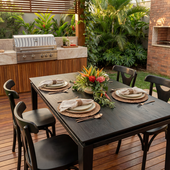 Mesa Harmony em ambiente residencial