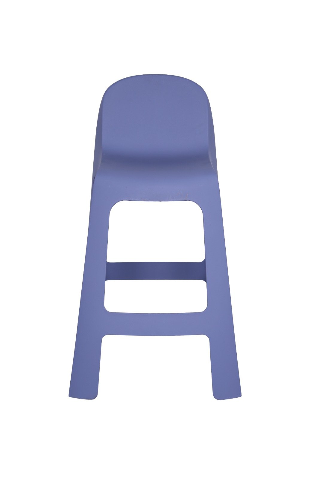 Banqueta Alta Malibu na cor Grey Blue