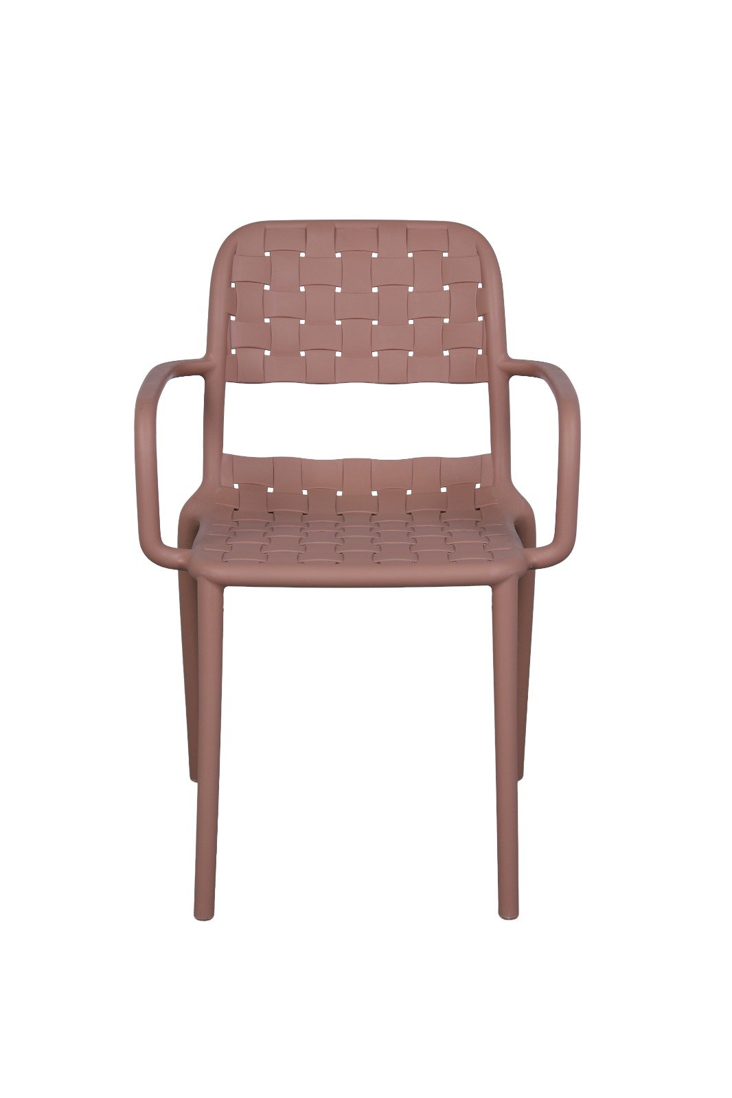 Cadeira Carmel Breeze com bra&ccedil;o na cor Mocha Brown