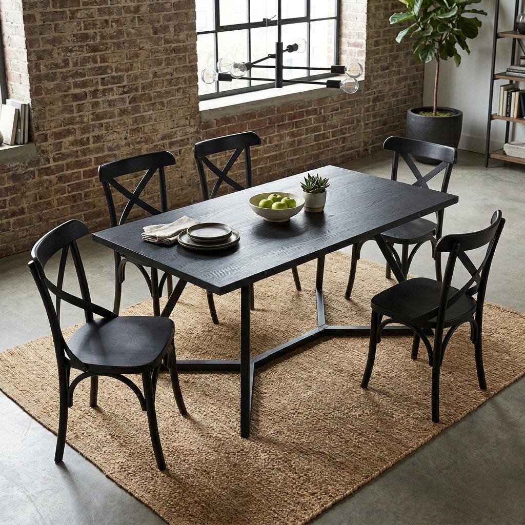 Mesa Swift Cross combinada com cadeiras