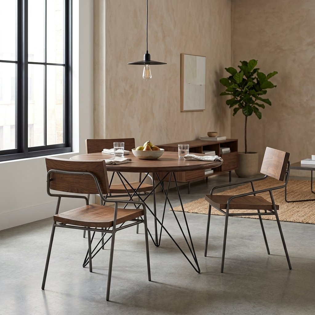Mesa Aspen em ambiente decorado