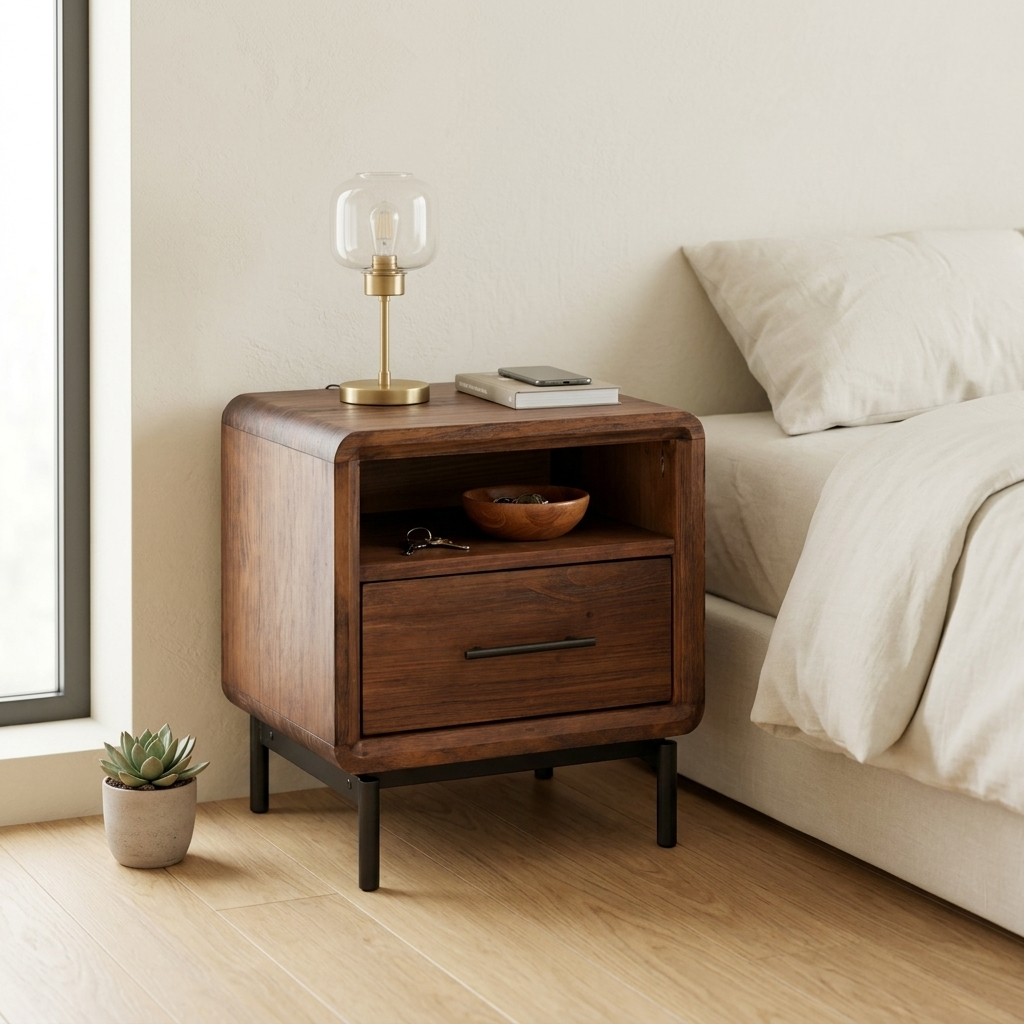 Mesa de Cabeceira Riven Slim